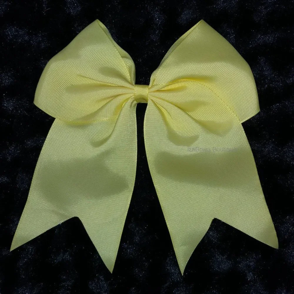 Yellow Solid Cheer Bow  5B2279   Handmade NWT Boutique